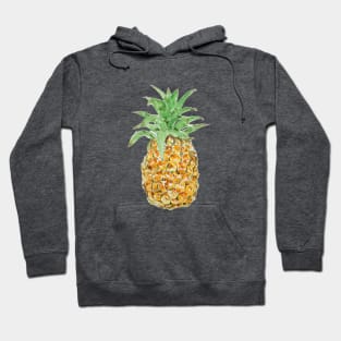 pineapple  ink and watercolor painting Hoodie